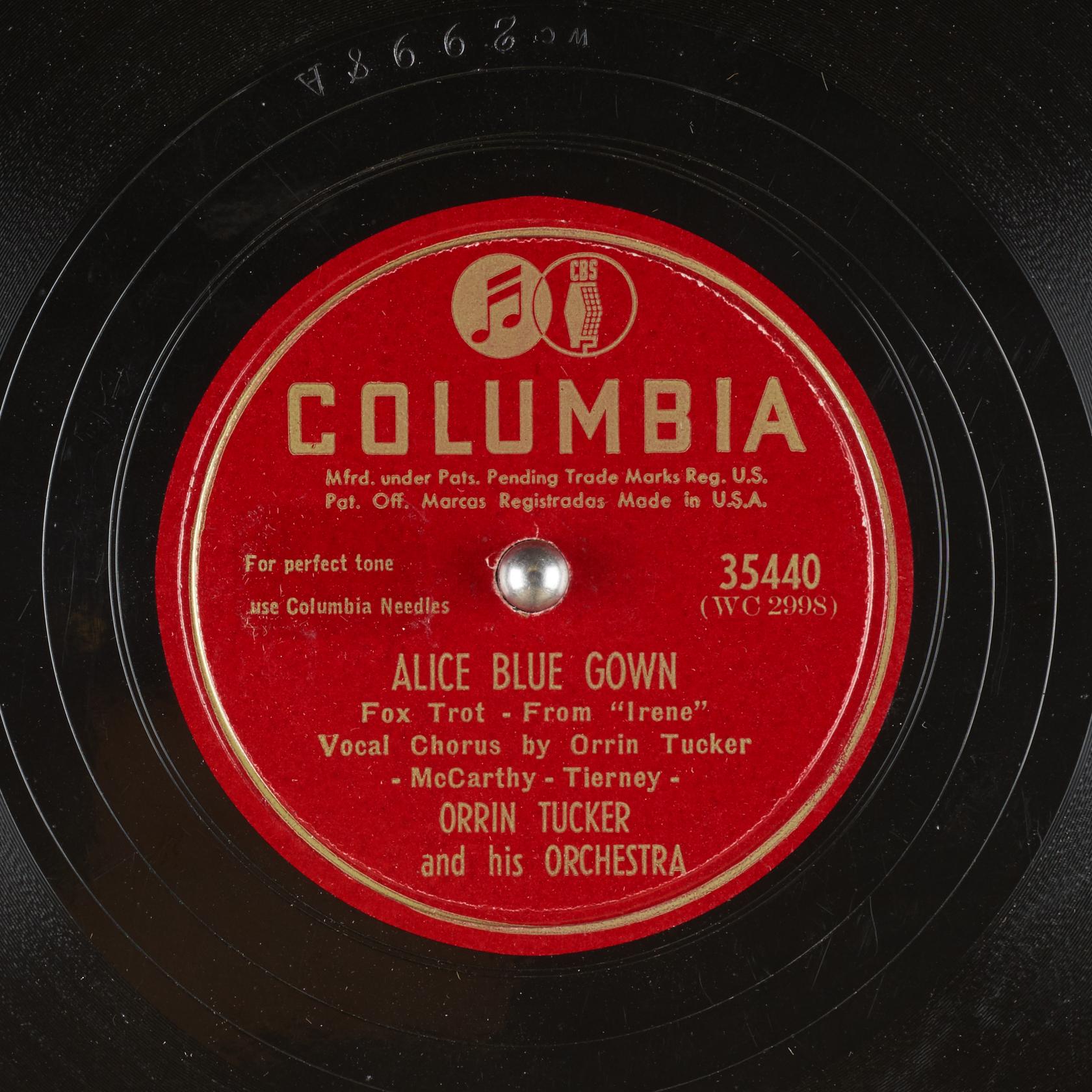 ALICE BLUE GOWN : Orrin Tucker and his Orchestra : Free ...